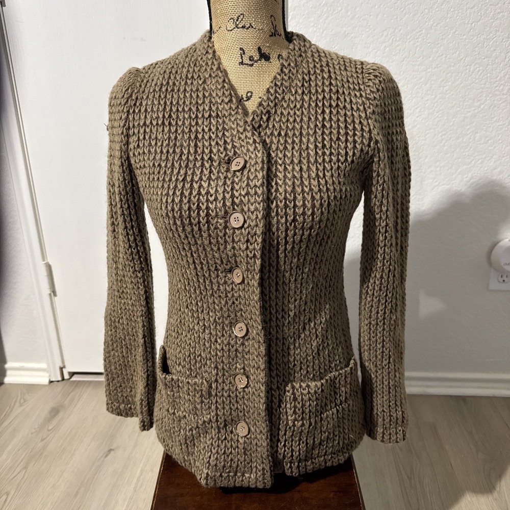 VTG JLS Jean Louis Scherrer Boutique Paris Wool Jacket Wool Small Buttons France
